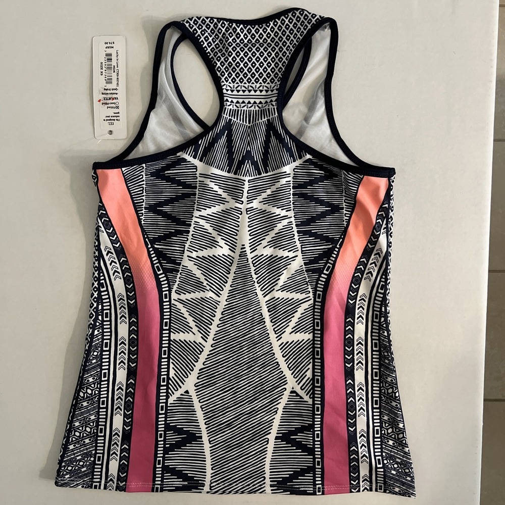 Lucky in Love Fitted‎ Vaportex Women's XS (0-2) Tennis Tank Top $74 - Picture 3 of 4